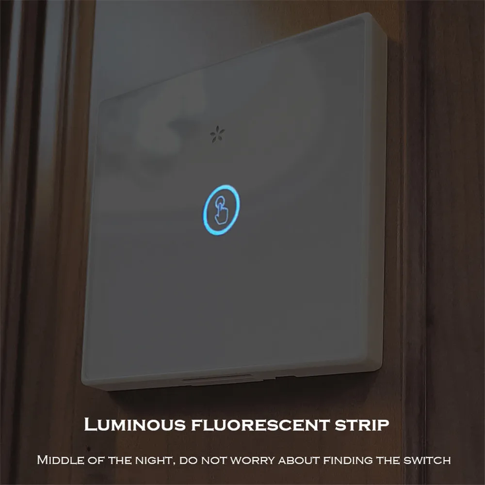 433Mhz TOUCH waterproof Wireless RF Remote Control Switch AC 110V 220V Receiver Wall Panel Transmitter Hall Bedroom Ceiling Lights Wall Lamps 5
