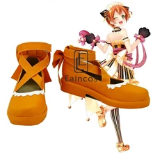 Anime Love Live! Día de san valentín Hoshizora Rin Mucama Cosplay Zapatos Hechos A Medida
