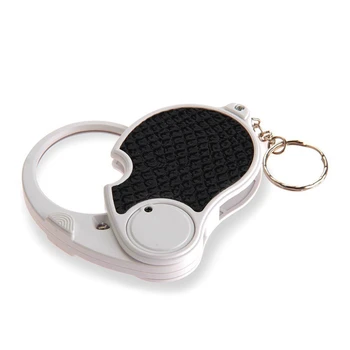 

5 Trade Loupe Magnifying Glass with LED Lamp Pocket Magnifier Portable Folding Keyring
