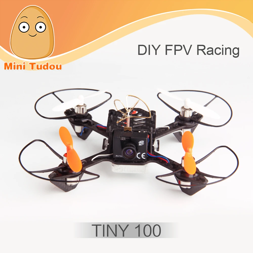 Buy Cheap Minitudou New Drone With Camera HD Tiny100 Micro FPV Racing Drone ARF Version Quadcopter With OSD 5.8G 600TVL RC Helicopter Toys