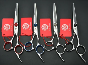 

6.0" 17.5cm Japan Purple Dragon Human Hair Scissors Professional Pets Hairdressing Scissors Grooming Shears Cutting Shears Z4001