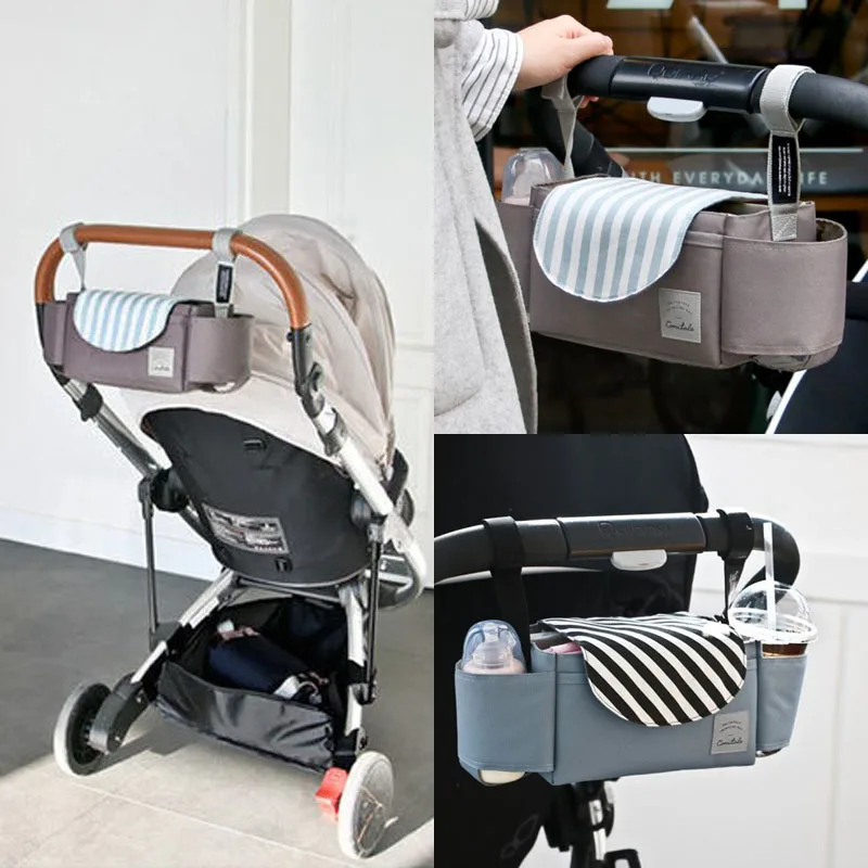 Universal Buggy Baby Pram Organizer Bottle Holder Stroller Caddy Storage Bag Child A ccessories 350*120*120mm