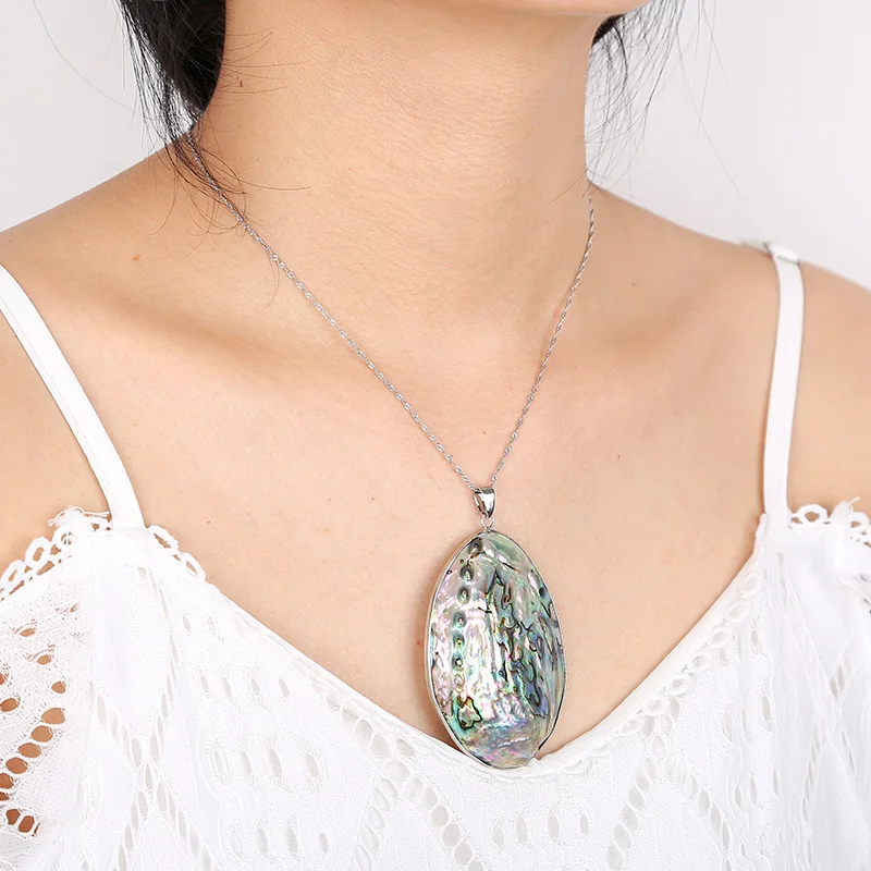 

JIUDUO 925 sterling silver pendant beautiful shell pendant fashion high-end party pendant to send lover gift preferred
