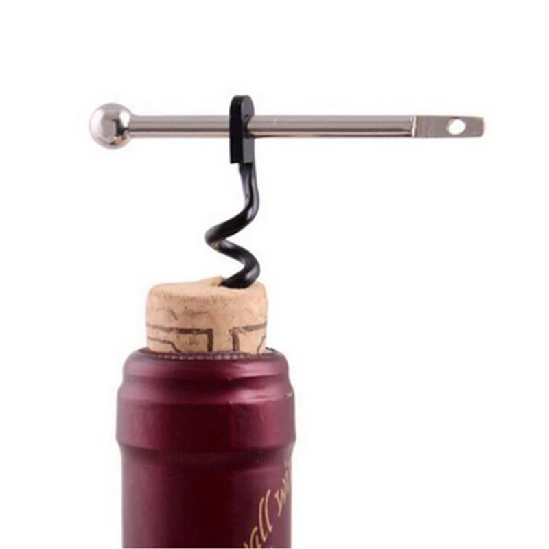 

Red Wine EDC Twist Stick Corkscrew Stainless Steel Cork Bottle Puller Opener Keyring Camping Professional Champagne Stopper