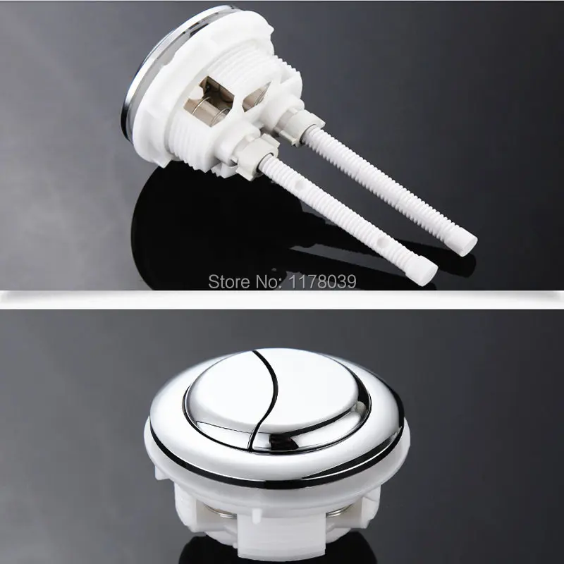Universal Round double button,One-piece toilet water tank switch button,Inside diameter 48mm Toilet flush Push Buttons,J17332