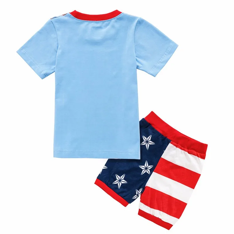 Дизайн летние мальчики мультфильм пижамы с принтом для малышей короткий рукав шорты пижамные наборы дети комплект одежды детская одежда для сна