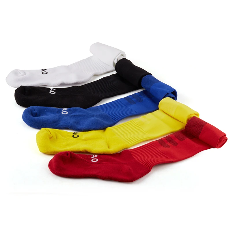 R-BAO 3 пар/лот противоскользящие хлопковые носки для велоспорта длинные футбольные волейбольные футбольные носки мужские походные спортивные носки для бега