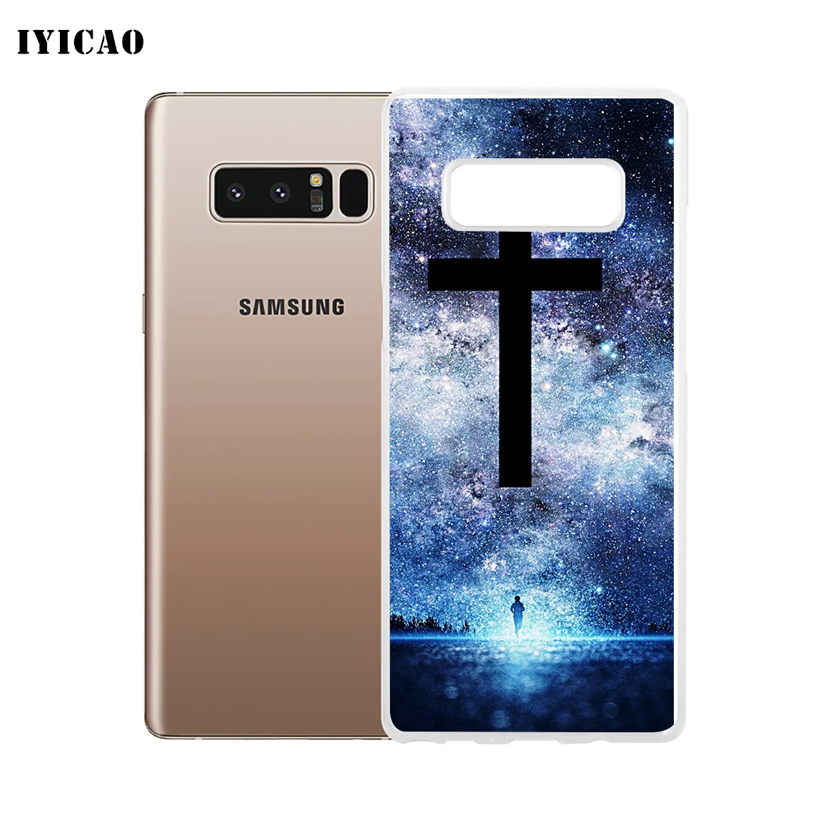 IYICAO Творческий христианский крест Мягкий силиконовый чехол для телефона samsung A5 A6