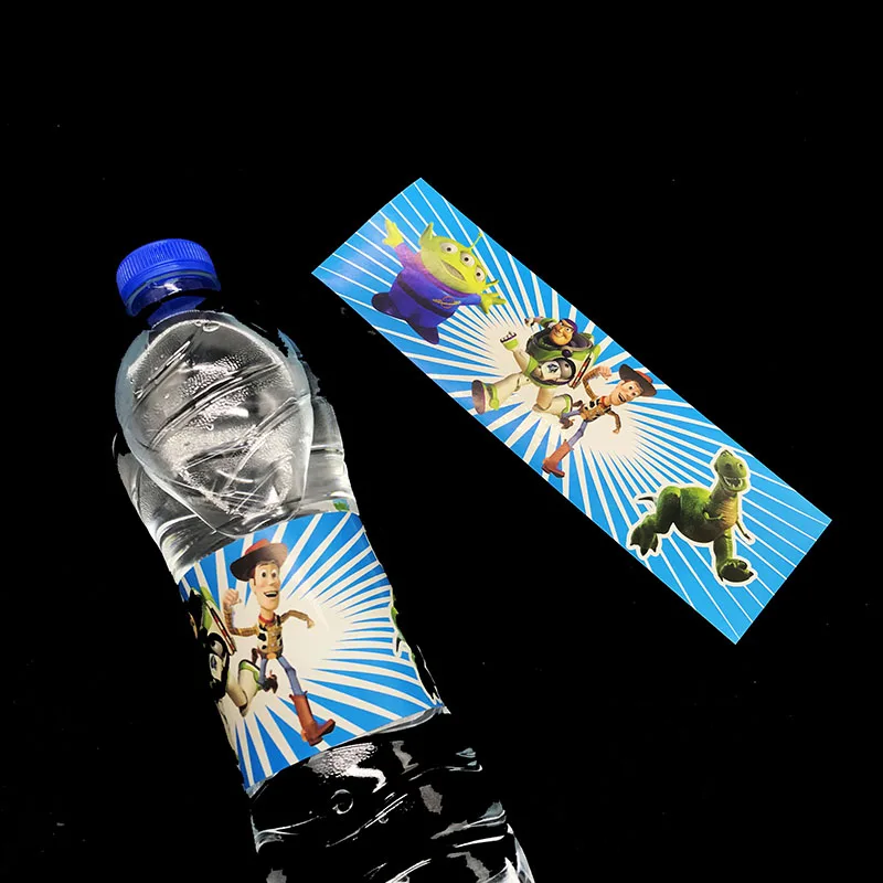 

6pcs/lot Toy Story theme water bottle labels Toy Story stickers candy bar decorations Toy Story theme bottle labels
