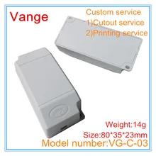 5 шт./лот светодиодный модуль драйвера проектная коробка 80*35*23 мм IP54 противопожарные ПК Пластик diy чехол корпус сделано плесень