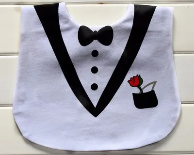 Funny Cute Baby Feeding Bib Tuxedo Tux Dinner Jacket Formal Wear Personality (6)