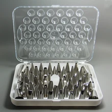 FDA высокое качество 55 шт. нержавеющая сталь Насадки для украшения торта набор