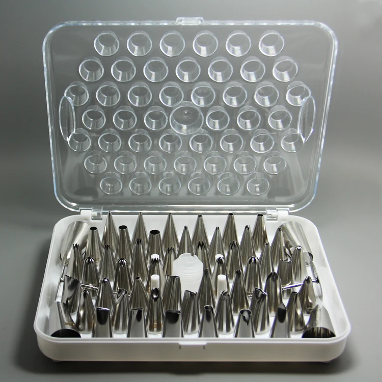 

Free shipping,55pcs Stainless steel Cake decorating Nozzles