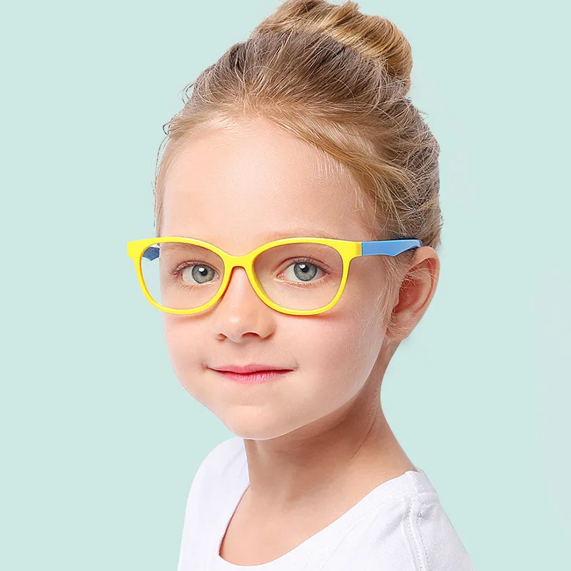 VKUES Kids Blue Light Blocking Glasses Boys Girls Tough Frame Anti Blue