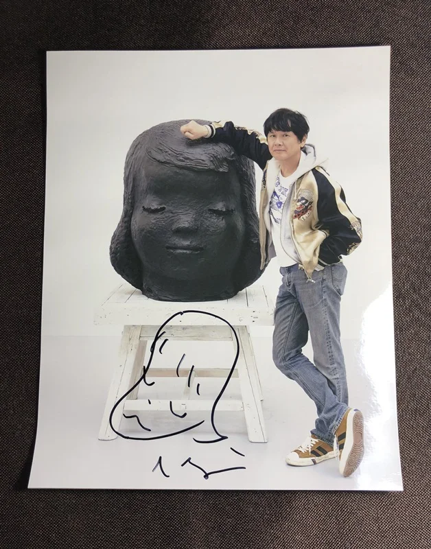 

hand signed Nara Yoshitomo autographed photo 8*10 free ship J-POP 062019B