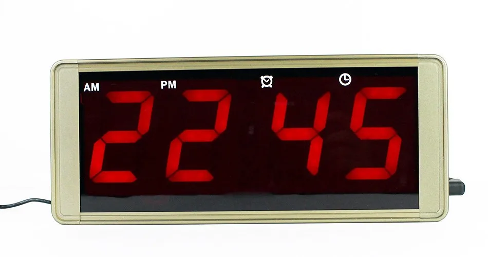 Ультра большой экран из светодиодов цифровой металл чехол настенные часы и разъем для громкие слова замороженные будильник настенные часы электронные часы