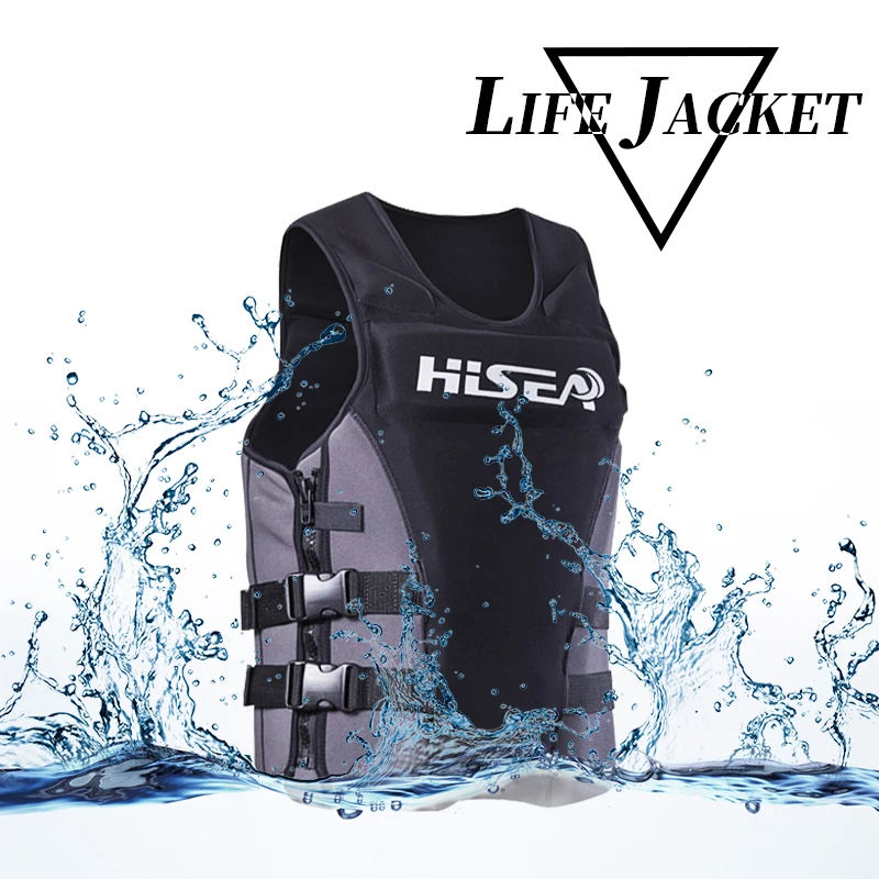 

35kg-100kg Safety Jacket Neoprene Rescue Fishing Adult Life Jacket Kids Women Life Vest Swimming Drifting Surfing E
