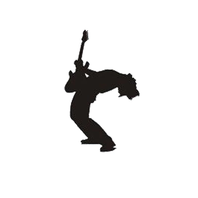 8.1*13.1CM Fashion Guitar Custom Car Stickers Funny Covering The Body