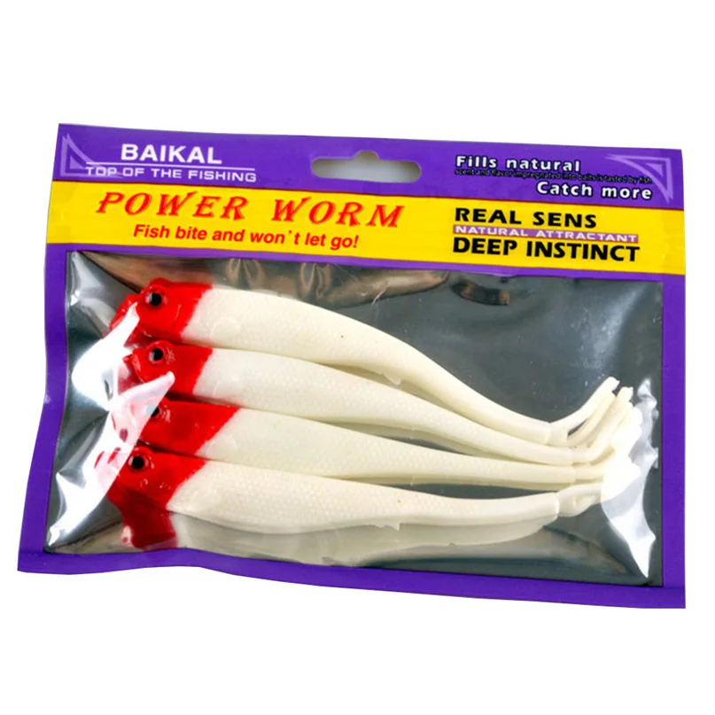 Fishing Bait Soft Lure Belly Chest Fork Dice Simulation Fish 4pc bag 13cm Fishing Soft Lure fishing accessories #2M07 (6)