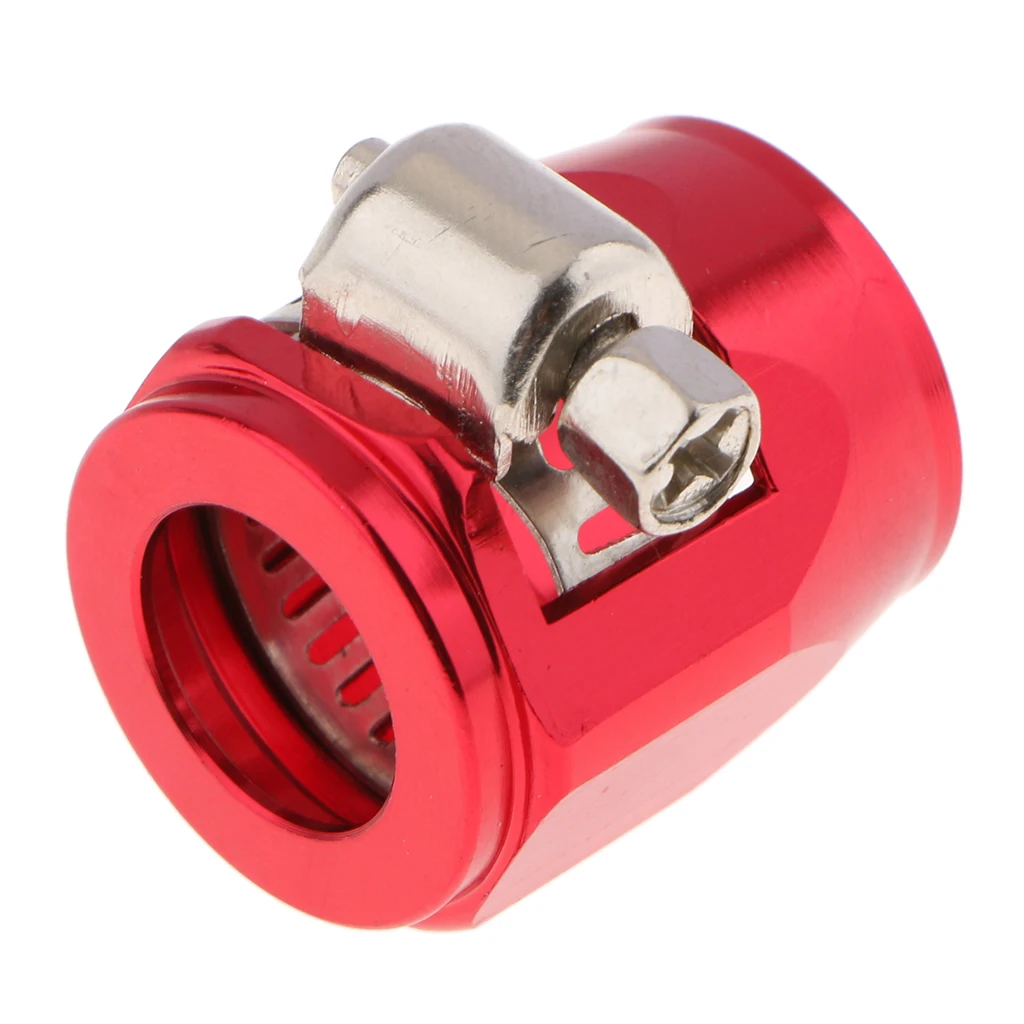 1PC AN8 Fuel Hose Line End Cover Clamp Adapter Aluminum Anodize Fitting Universal for Fuel Water Oil Air Line End Finisher