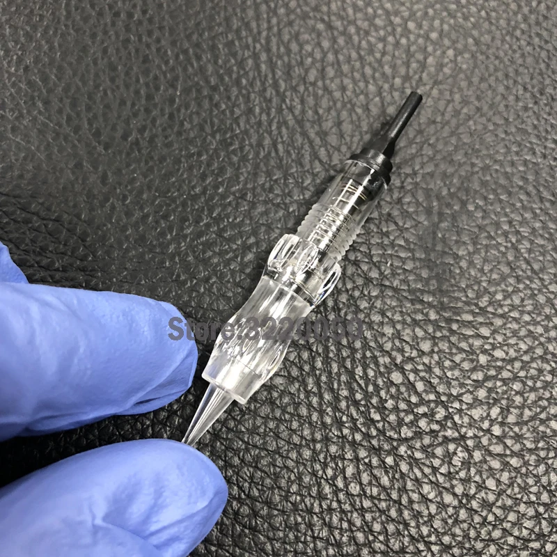 Cartuchos para Dermografo Agulhas de Tatuagem Máquina de Agulha para a Máquina Maquiagem Permanente Máquina Sobrancelha Kit Pmu Pérola Negra 50 Pcs 4 Agulhas para tatuagem