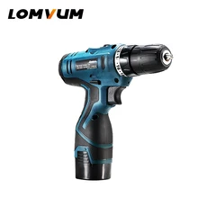 LOMVUM New 16.8V 24V Double Speed Electric Drill With Accessories Rechargeable Electric Screwdriver Mini Cordless Drill