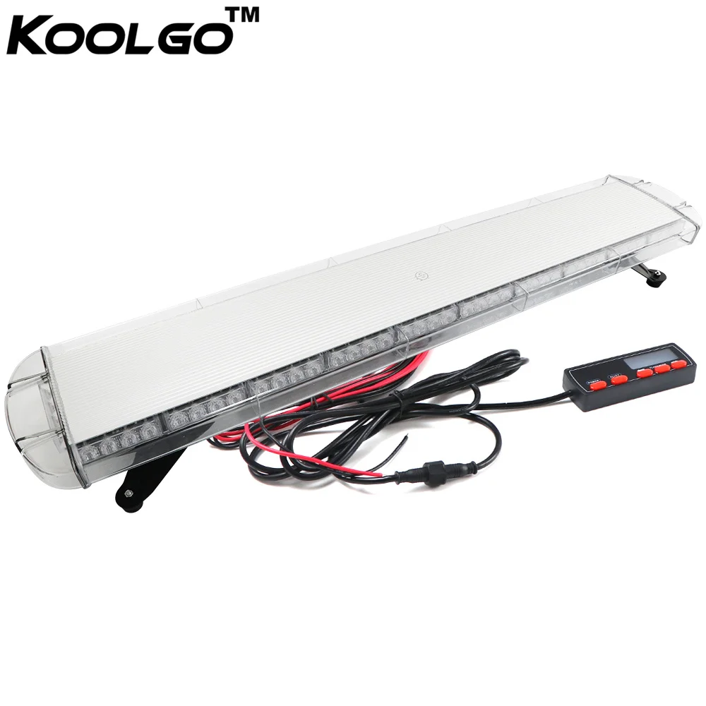 

KOOLGO 47 inch 1.2M 88 LED Car Truck Police Firemen Emergency Flash Strobe Beacon Warning Light Bar Signal Lamp 12V/24V Lightbar