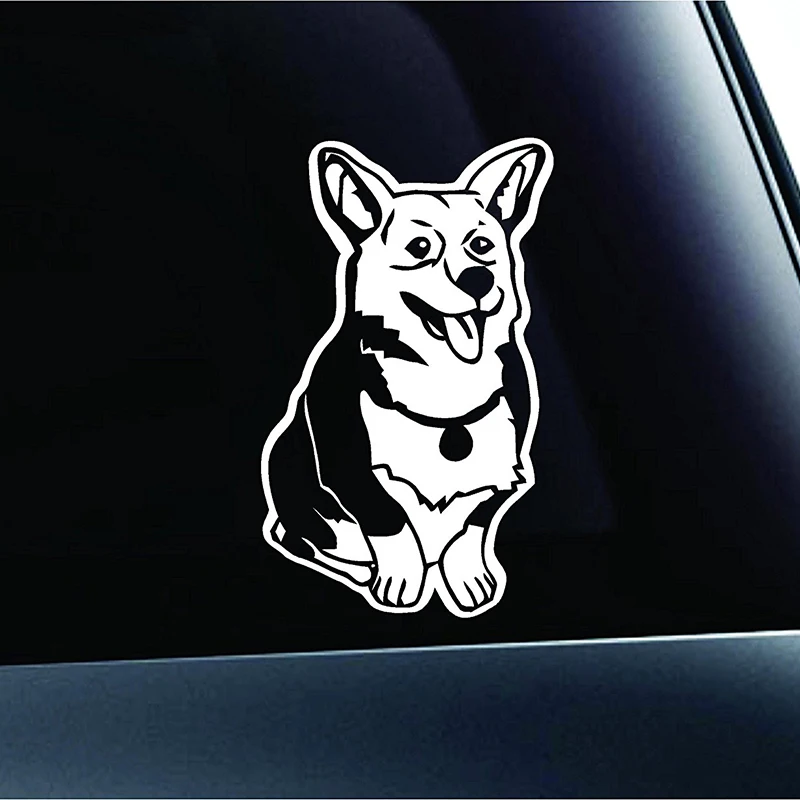 

Cute Corgi Sitting Dog Pet Computer Laptop Symbol Decal Family Love Car Truck Sticker Window