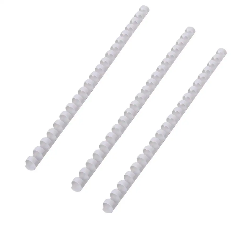 

Plastic Comb Binding Spines, 20 Sheets 5/16" Diameter Binding Combs, 100 Pack (White)