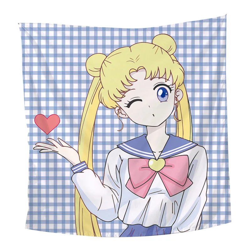 Гобелены Сейлор Мун аниме настенная подвесная принцесса Tsukino Usagi гобелен коврики