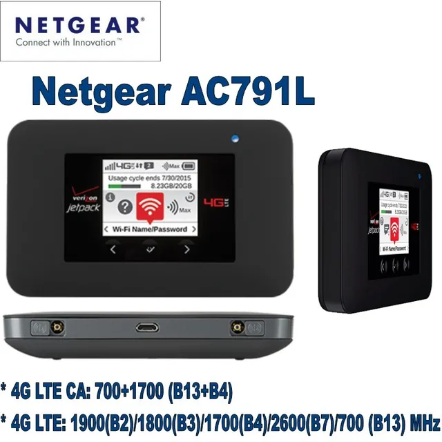 NETGEAR AC791L Verizon Wireless 4G LTE Mobile Hotspotin Network Cards