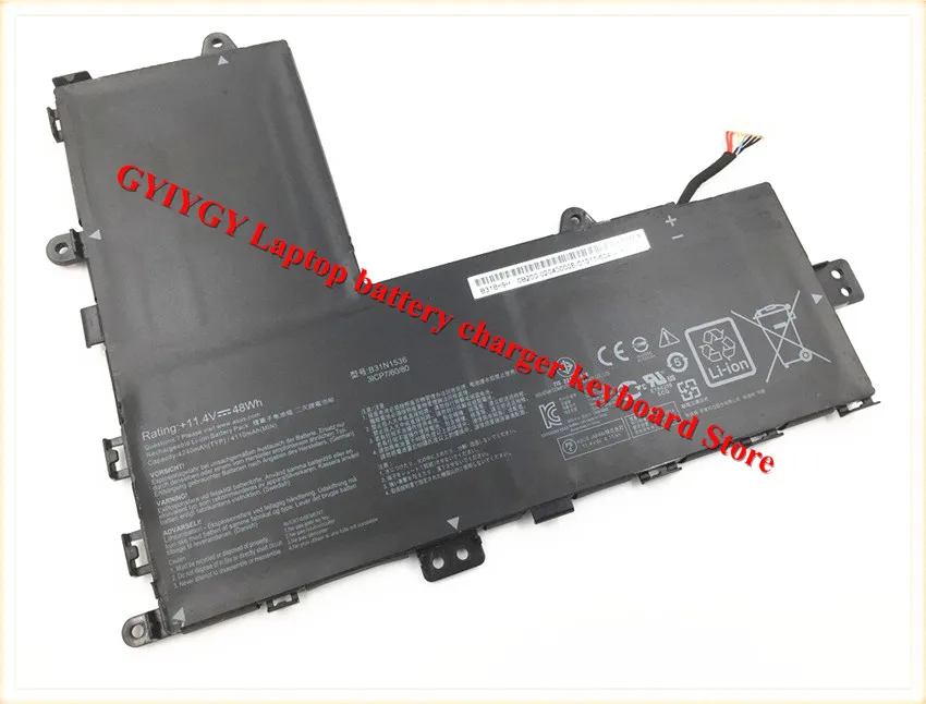 48Wh 4110 mAh 11,4 V B31N1536 Аккумулятор для ноутбука Asus VivoBook Flip TP201SA TP201SA-3K 11," серии планшета