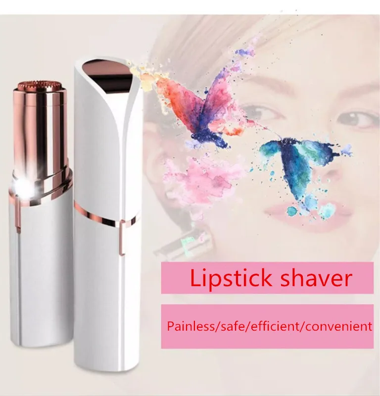 

Lipstick Hair Removal Device Explosive Lady Electric Hair Shaver Gold Plated Epilator Ultra-Mini Hair Removal Device