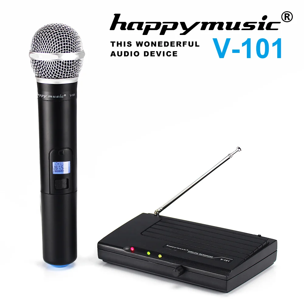 Happymusic VHF беспроводной микрофон системы динамический одноканальный ручной