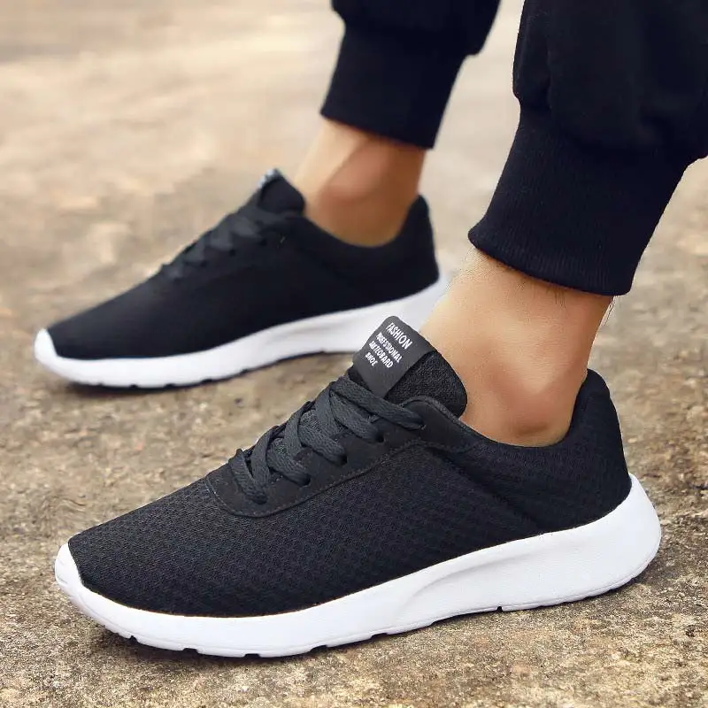 

New 2019 Mesh Sneakres Men Casual Shoes Lace-up Breathable Male Shoes Lightweight Walking Chaussure Homme Tenis Masculino Adulto