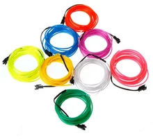 DC 12V 5M Car LED Decorative Light EL Light Car Atmosphere Light for Christmas Gift Car
