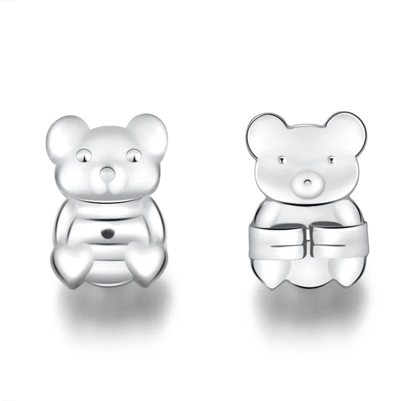 Ms Betti bear owl paw earring listers back set03