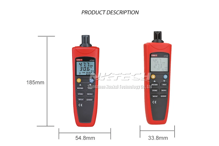Uni-t цифровой измеритель температуры и влажности UT332 UT331 термо-гигрометр термометр для хранения данных напоминание USB точка передачи росы