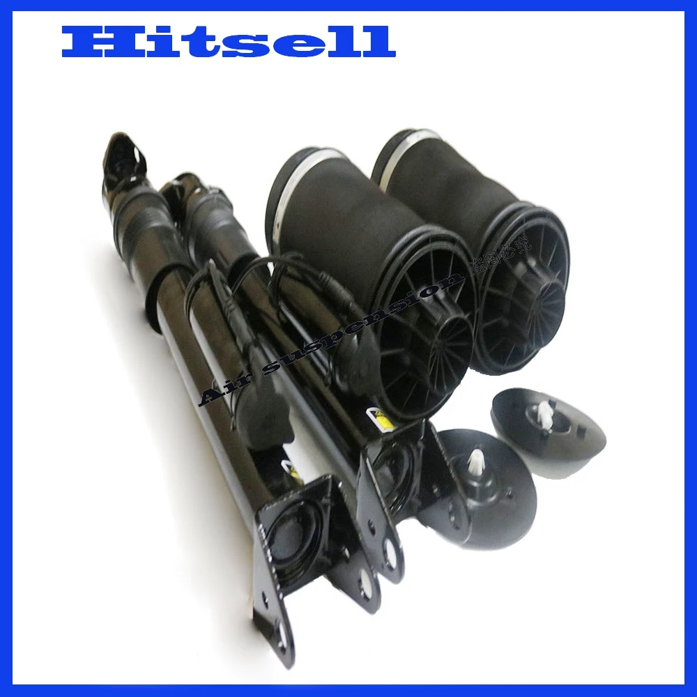 4PC Rear Air Suspension Shock with ADS + air spring bags for Mercedes benz ML 320 350 450 Class
