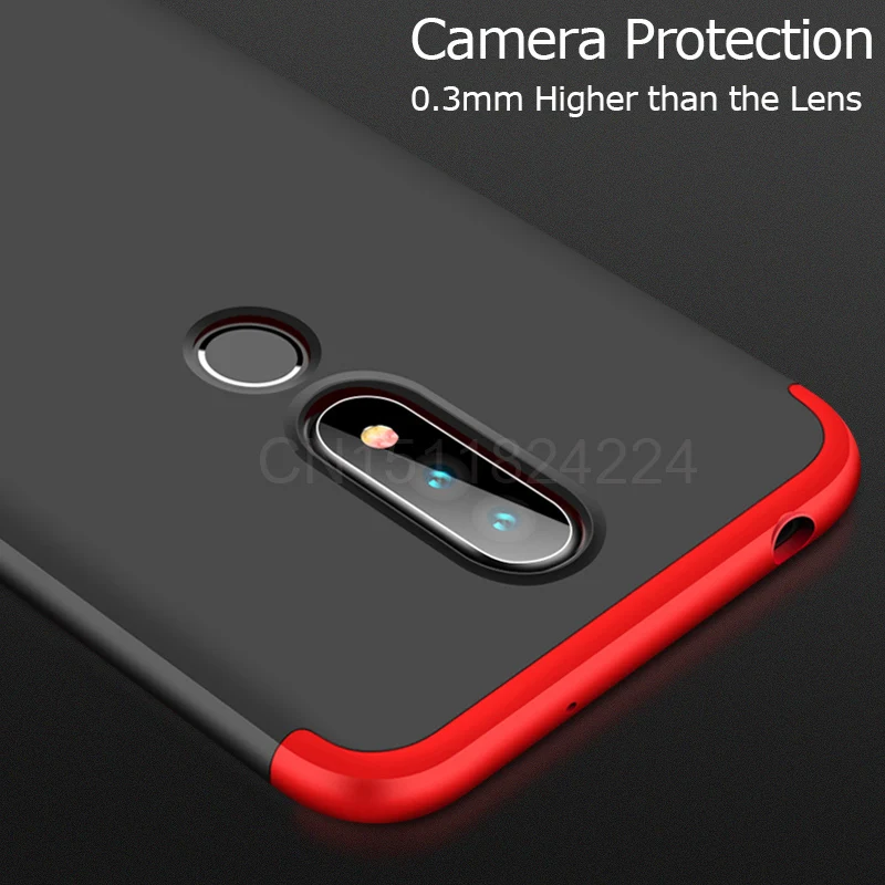 Phone Cases For Nokia 6.1 Plus Case Full Matte Back Cover For Nokia X6 2018 TA-1099 5.8 inch Bumper Shell Cover (9)