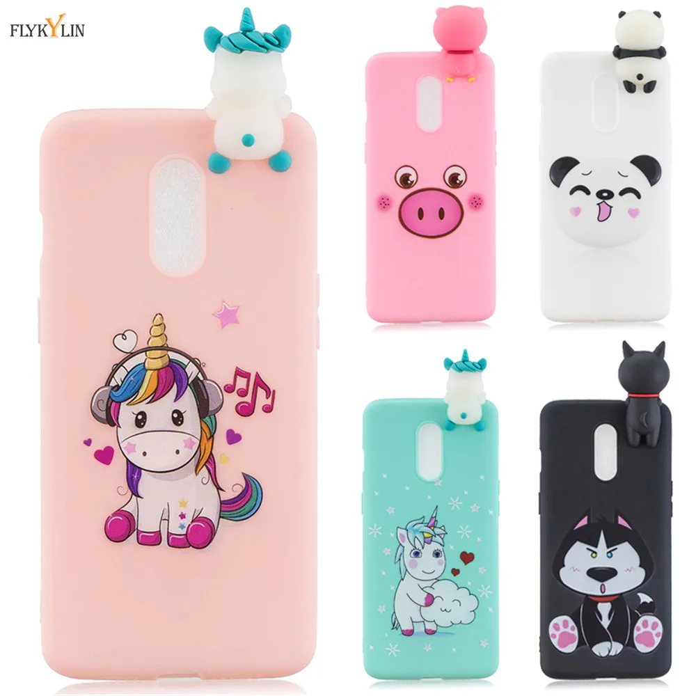 

Silicone Cover For Oneplus 7 Case Cover sfor Coque Oneplus 7 Pro One Plus 7 Oneplus7 Pro 3D Doll Toy Unicorn Soft TPU Cases Capa