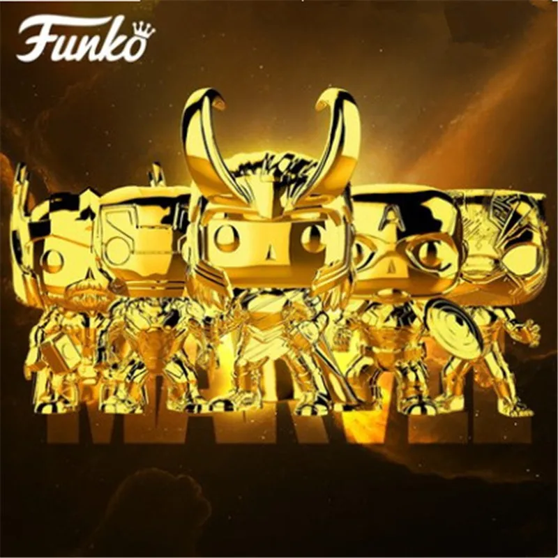 Виниловая кукла FUNKO POP с героями Marvel на 10 ю годовщину Черная пантера Железный