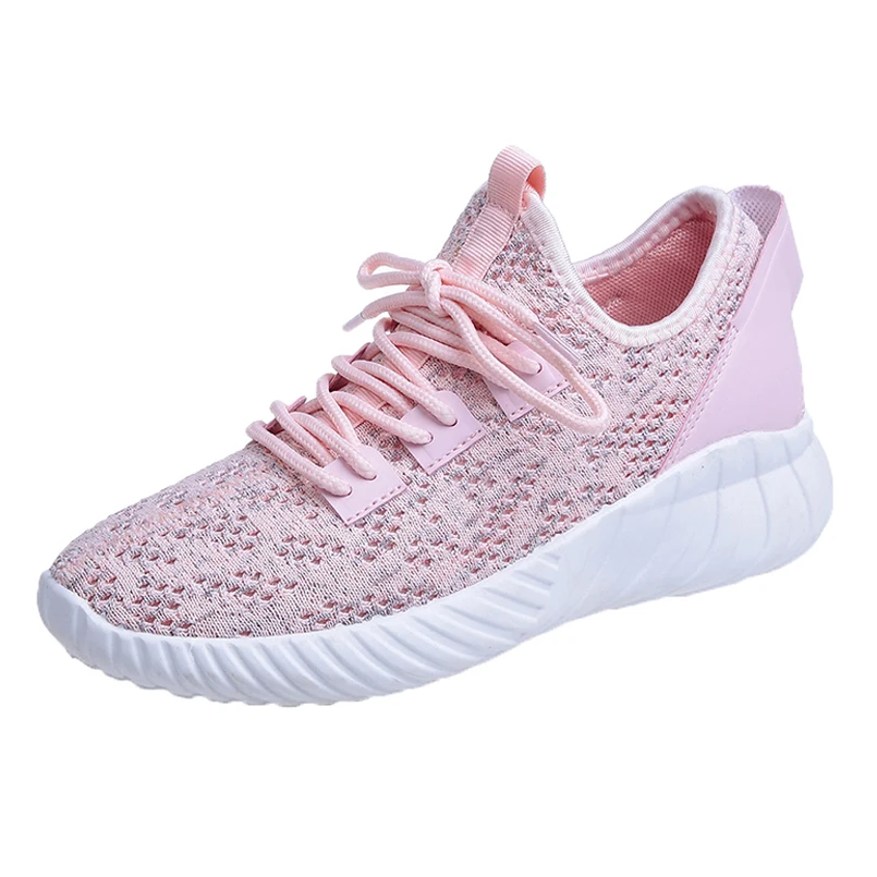 

Women sport shoes sneakers fly woven breathable tennis shoes laces joker with trend casual women shoes size 35-40