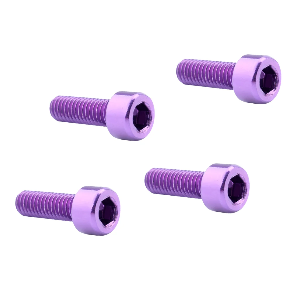 4Pcs Water Bottle Cage Screws Aluminum Alloy Bike Holder Screws Cycling Bicycle Cage Bolts Accessories 