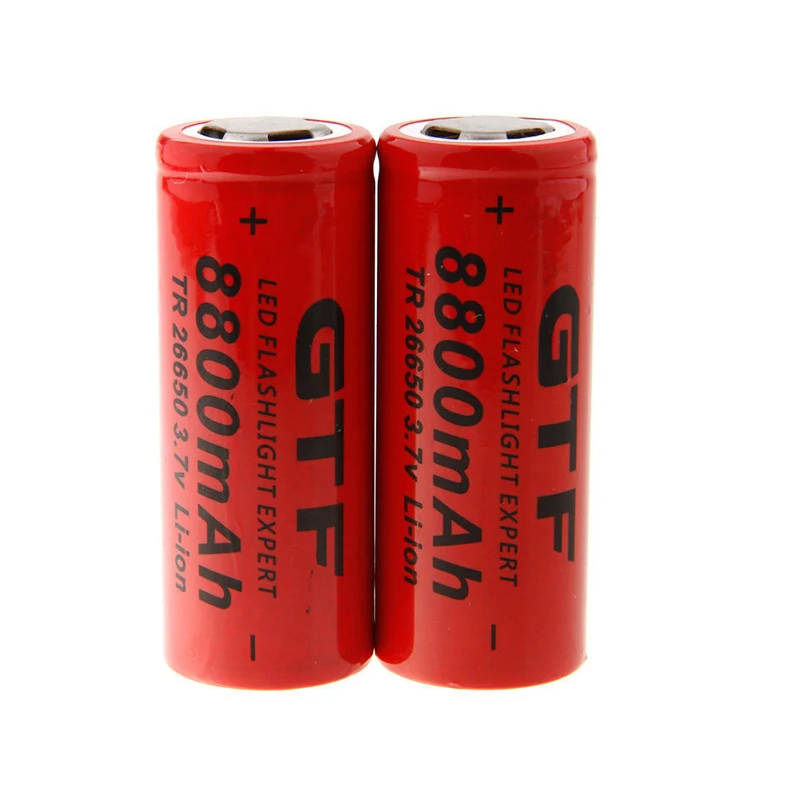 

GTF 1pcs 3.7V 8800mah 26650 Battery Li-ion Rechargeable Battery for Flashlight rechargeable Battery Portable LED powerbank znter