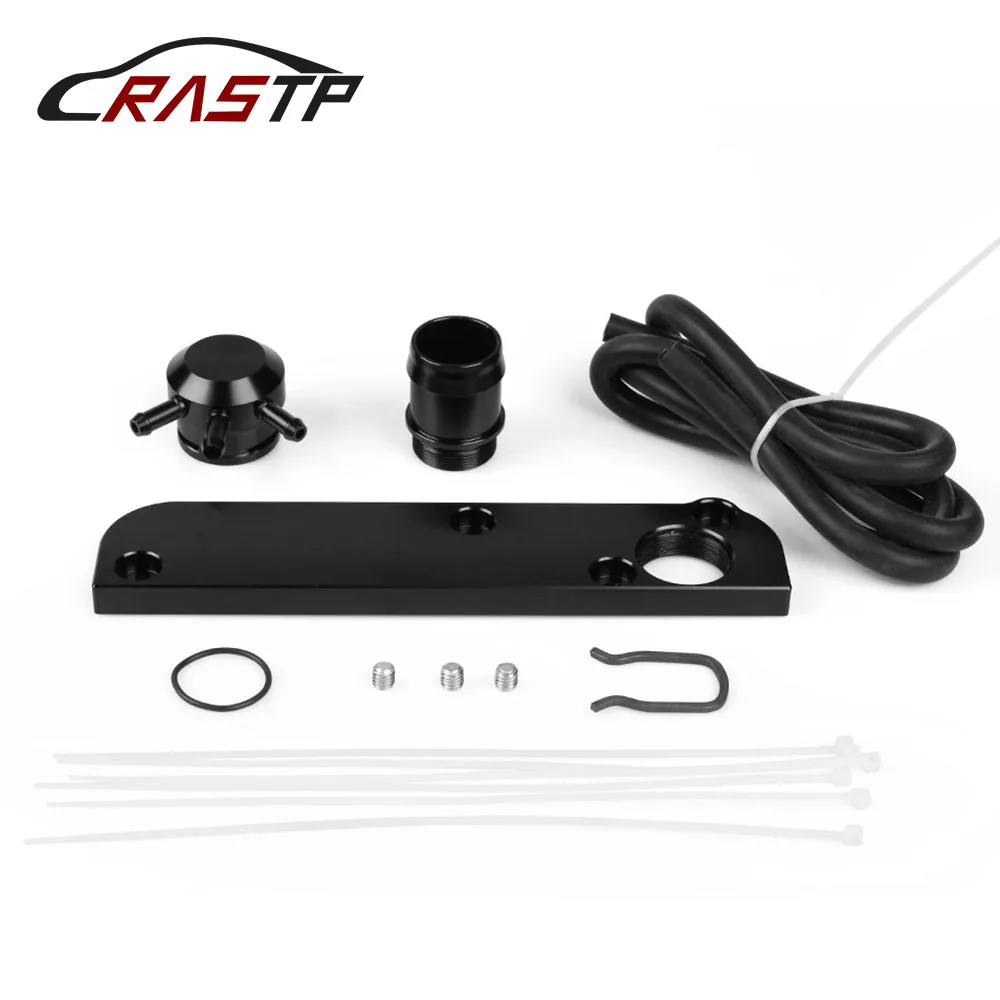 

RASTP - Black PCV Adapter Fit for Audi /Volkswagen 2.0T FSI Torque Solution Billet PCV Adapter w/ Boost Cap Kit RS-TC012