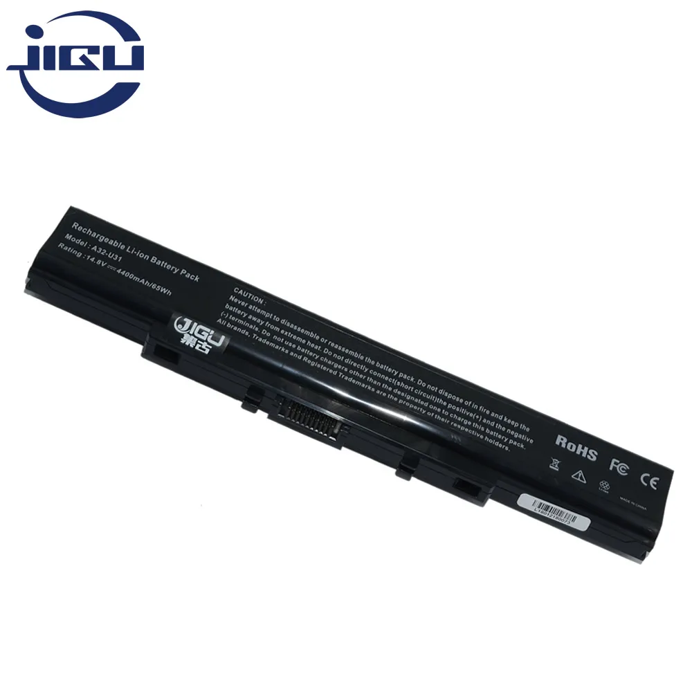 JIGU ноутбука Батарея для Asus 90-N1L1B2000Y A32-U31 A42-U31 P31 P41 U31 X35 U41SD U41 X35SD 14,8 В 4400 мАч