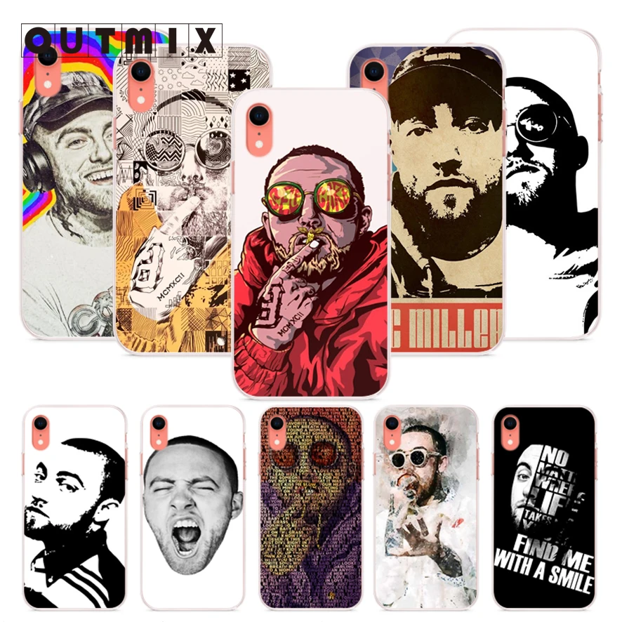 

OUTMIX Mac Miller Soft Silicone Case For iPhone 7 7plus 8 8plus X XS XR max 5 5s 6 6S 6plus