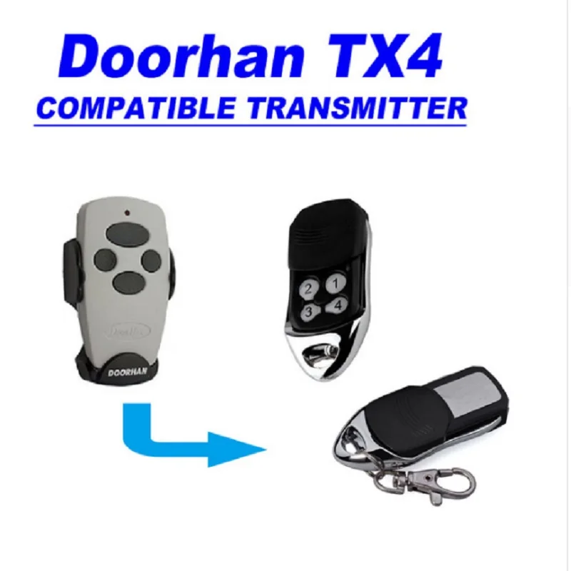 

100pcs DOORHAN transmitter 2 transmitter 4 Replacement Rolling Code Remote Control free shipping garage door remote control