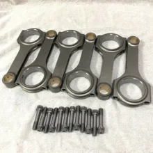 H-beam forged Connecting Rods conrods For Mercedes Benz OM605 OM606 148.7mm 51.61mm 28mm one set